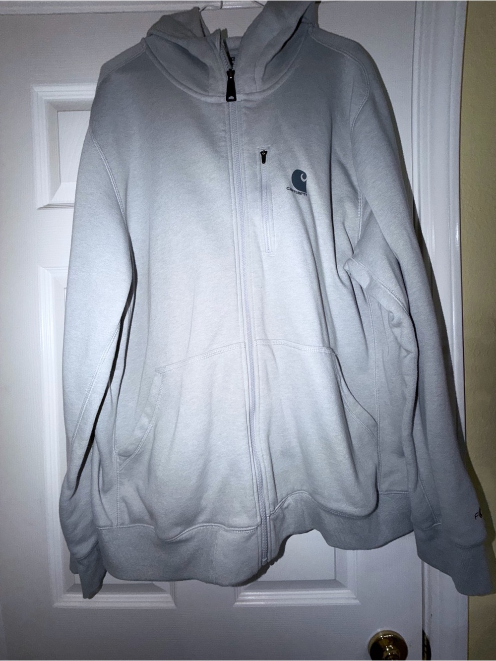 Light Gray Men’s Zip Hoodie Jacket